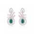 Beautifully Crafted Diamond Pendant Set with Matching Earrings in 18k gold with Certified Diamonds- PD1248P, PD1248PER